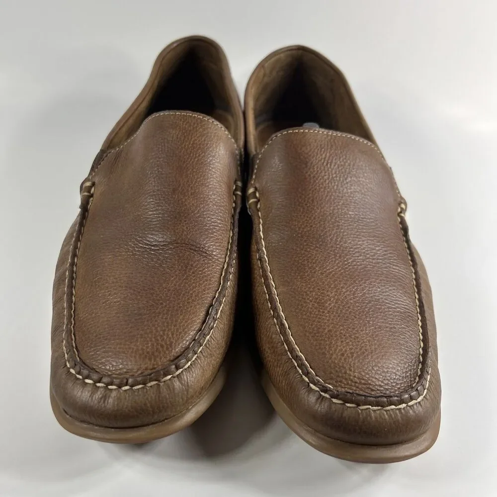 Johnston & Murphy Nichols Venetian Shoes Size 9 M  Tan Sheepskin Driving Loafer